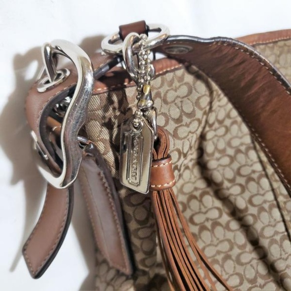 Coach Slim Brown Canvas Crossbody Bag H0685-F10417 - Picture 3 of 5